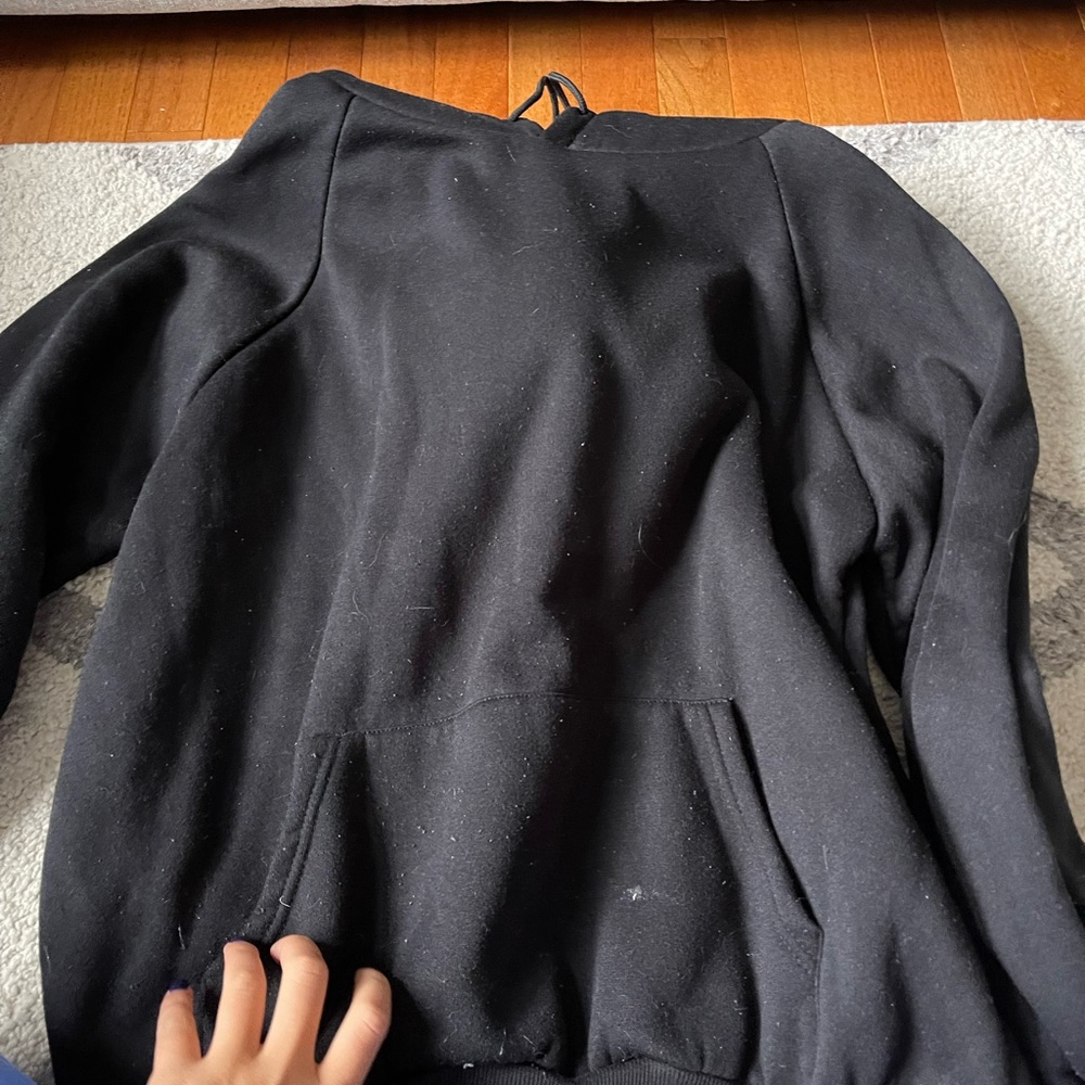 shein black sweatshirt